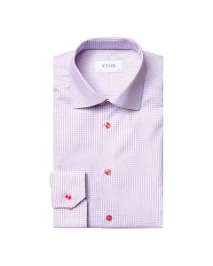 Purple and White Eton shirt