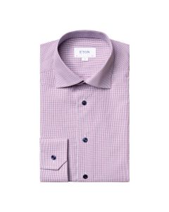 Light Purple Checked Eton shirt