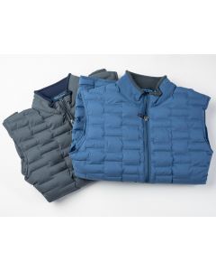 Peter Millar blue and gray vests